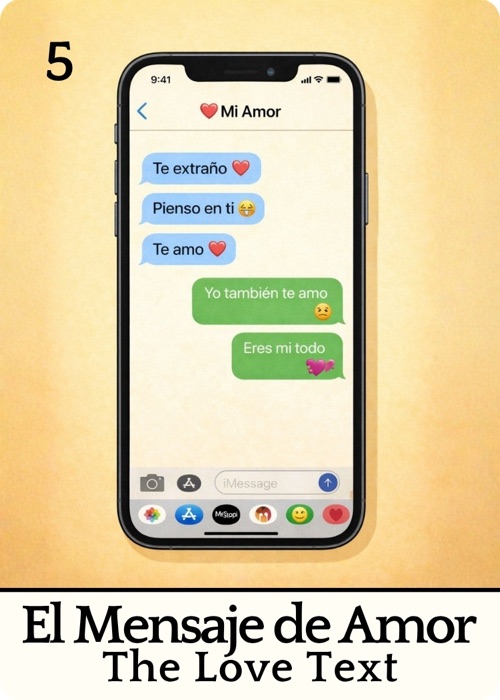 El Mensaje de Amor Amor Tóxico Lotería card
