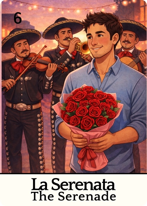 La Serenata Amor Tóxico Lotería card