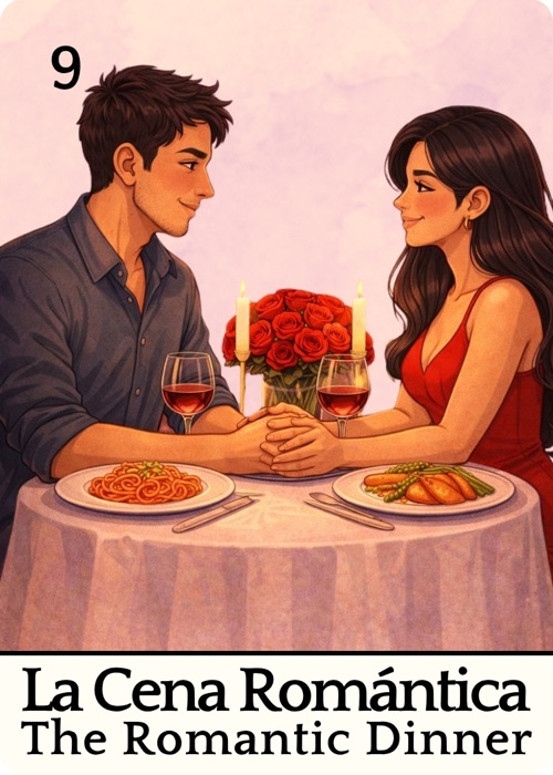 La Cena Romántica Amor Tóxico Lotería card