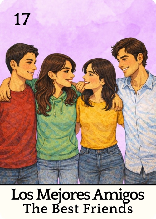 Los Mejores Amigos Amor Tóxico Lotería card