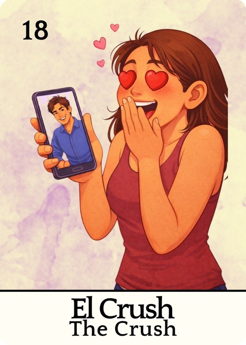 El Crush Amor Tóxico Lotería card