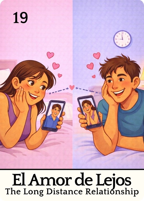 El Amor de Lejos Amor Tóxico Lotería card