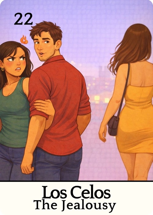 Los Celos Amor Tóxico Lotería card