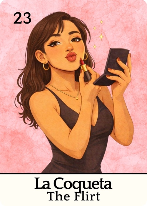 La Coqueta Amor Tóxico Lotería card