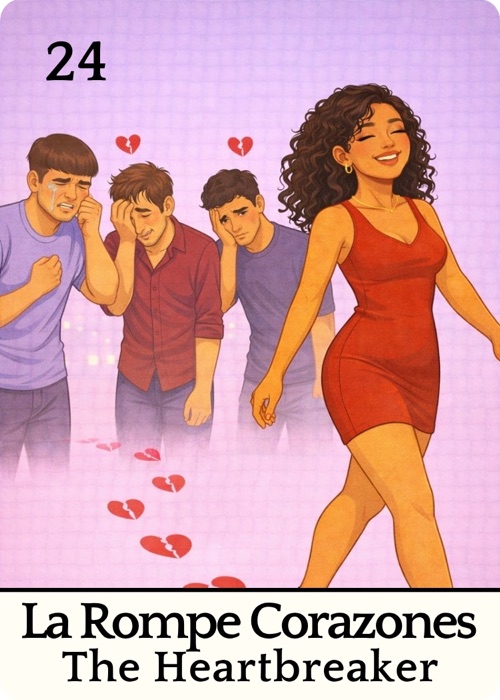 La Rompe Corazones Amor Tóxico Lotería card