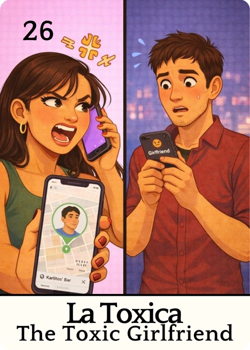 La Tóxica Amor Tóxico Lotería card