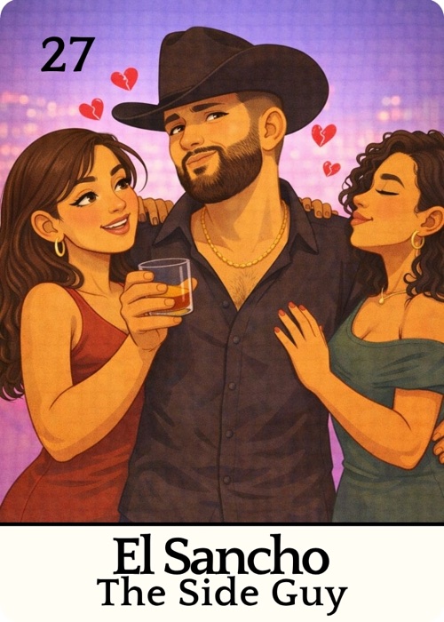 El Sancho Amor Tóxico Lotería card
