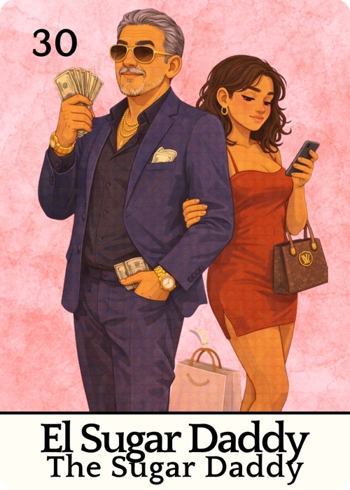 El Sugar Daddy Amor Tóxico Lotería card