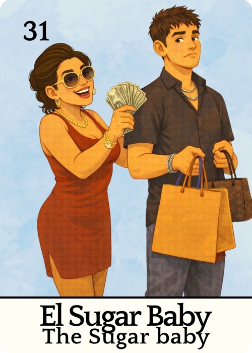 El Sugar Baby Amor Tóxico Lotería card