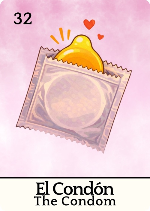 El Condón Amor Tóxico Lotería card