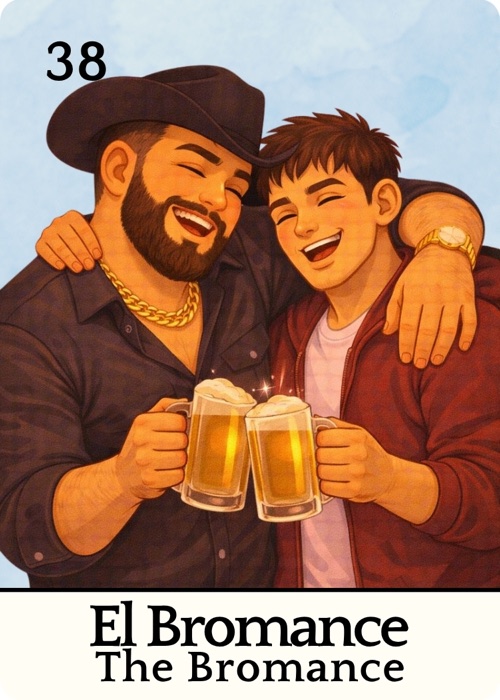El Bromance Amor Tóxico Lotería card