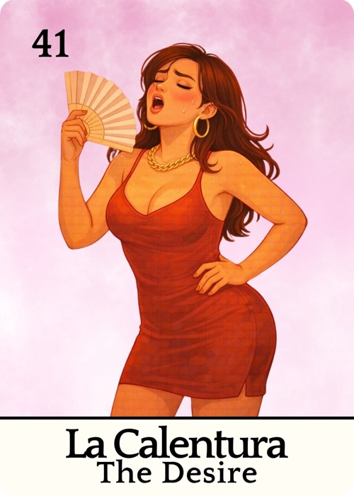 La Calentura Amor Tóxico Lotería card