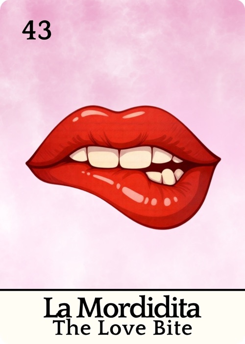La Mordidita Amor Tóxico Lotería card