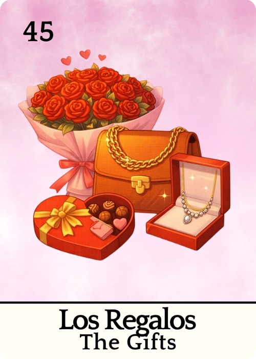 Los Regalos Amor Tóxico Lotería card