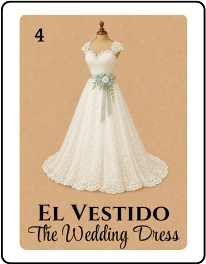 El Vestido Bridal Shower Lotería card