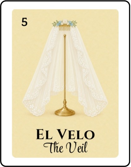 El Velo Bridal Shower Lotería card