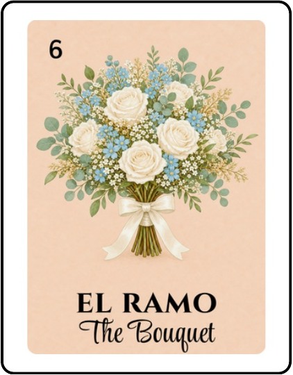 El Ramo Bridal Shower Lotería card