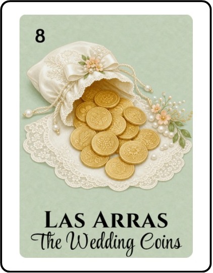 Las Arras Bridal Shower Lotería card