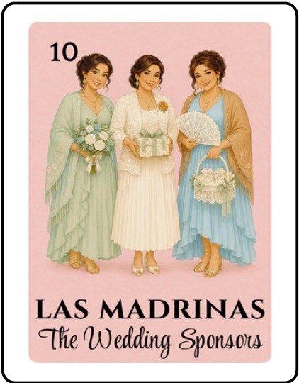 Las Madrinas Bridal Shower Lotería card