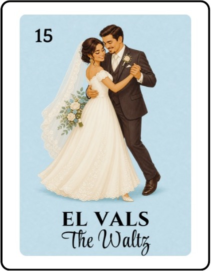 El Vals Bridal Shower Lotería card