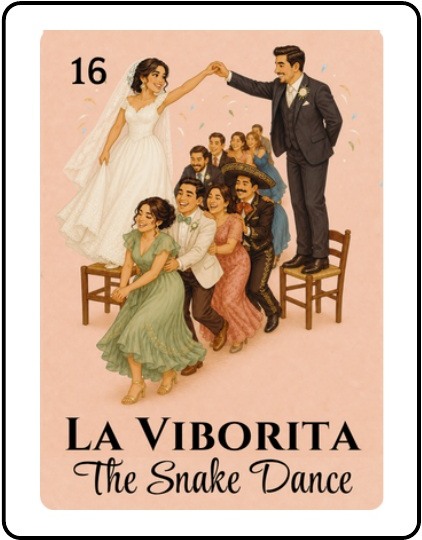 La Viborita Bridal Shower Lotería card