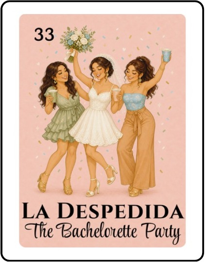 La Despedida Bridal Shower Lotería card