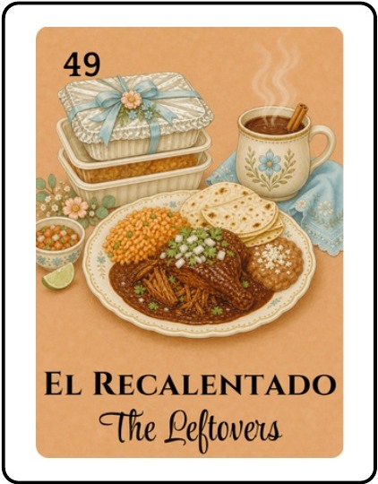 El Recalentado Bridal Shower Lotería card