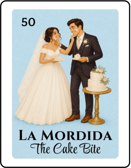 La Mordida Bridal Shower Lotería card