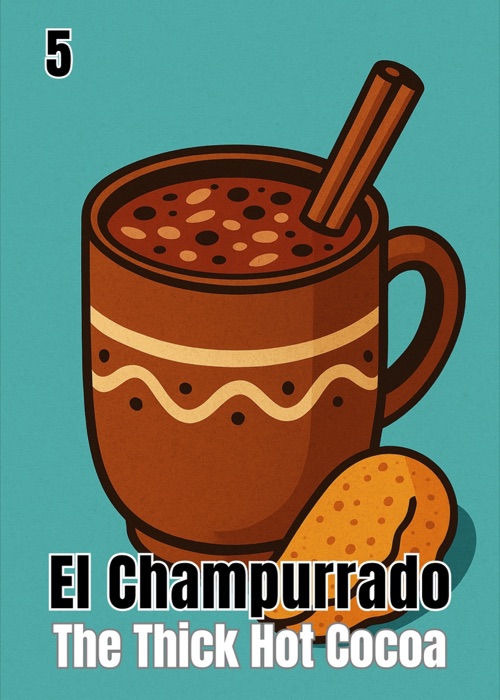 El Champurrado Grateful AF Thanksgiving Latino Lotería card