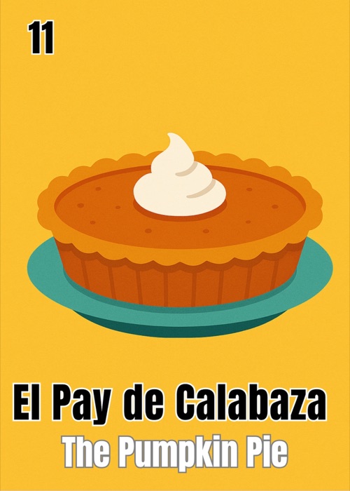 El Pay de Calabaza Grateful AF Thanksgiving Latino Lotería card