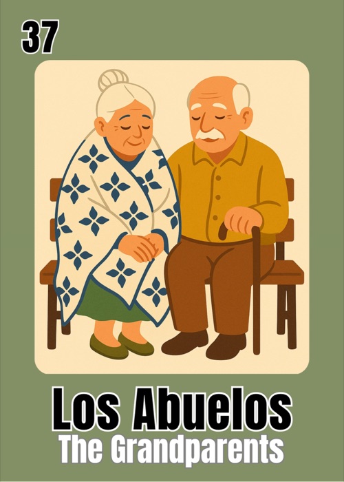 Los Abuelos Grateful AF Thanksgiving Latino Lotería card