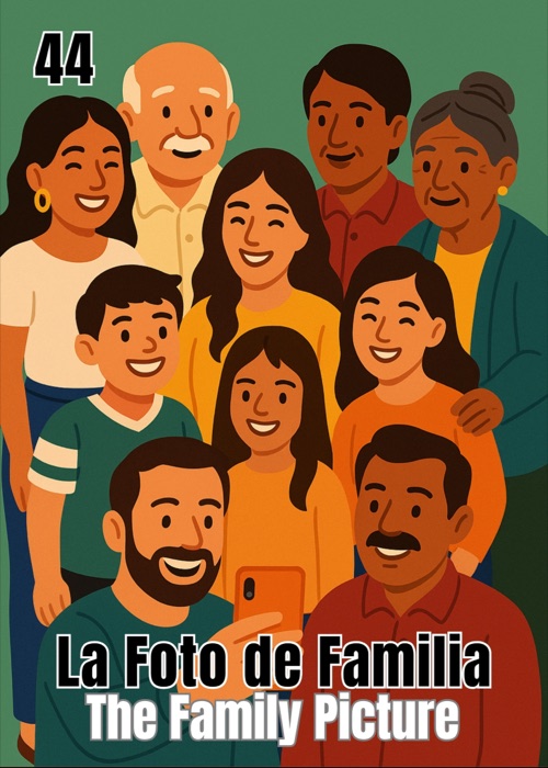 La Foto de Familia Grateful AF Thanksgiving Latino Lotería card