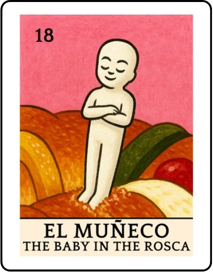 El Muñeco Latino Christmas Lotería card