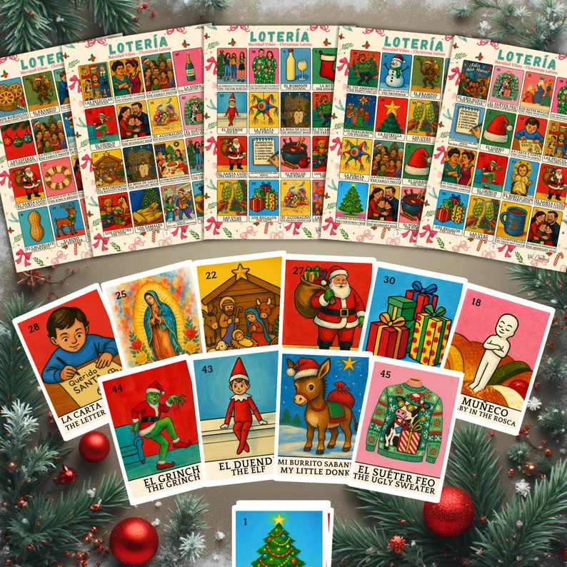 Latino Christmas Lotería