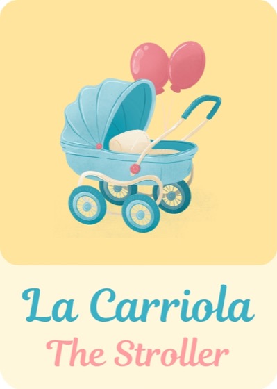 La Carriola Lotería Bebé card