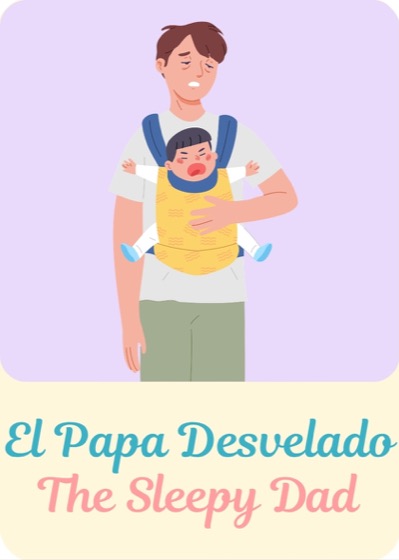 El Papá Desvelado Lotería Bebé card
