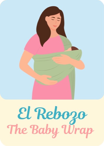 El Rebozo Lotería Bebé card