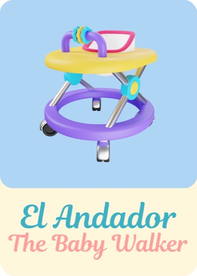 El Andador Lotería Bebé card