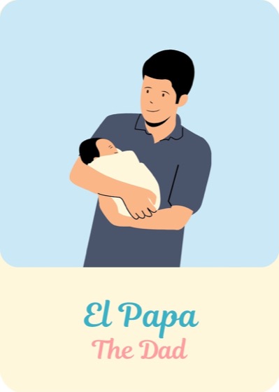 El Papá Lotería Bebé card
