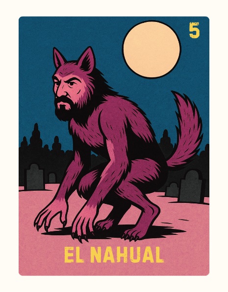 El Nahual Spooky Lotería card