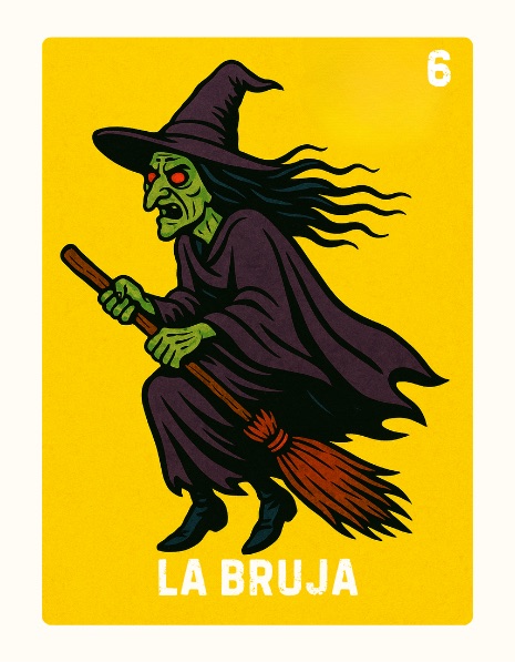 La Bruja Spooky Lotería card