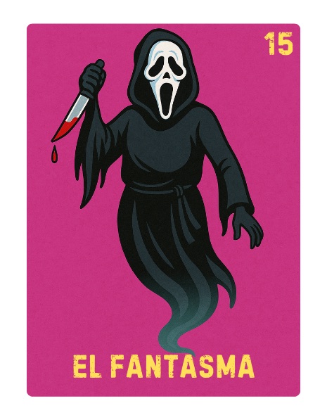 El Fantasma Spooky Lotería card