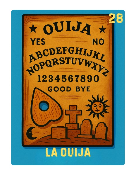 La Ouija Spooky Lotería card