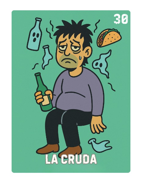 La Cruda Spooky Lotería card