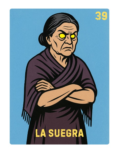 La Suegra Spooky Lotería card