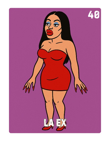 El Ex Spooky Lotería card