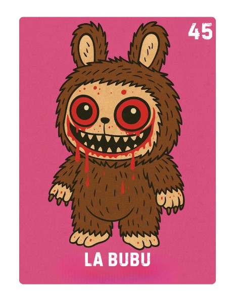 La Bubu Spooky Lotería card