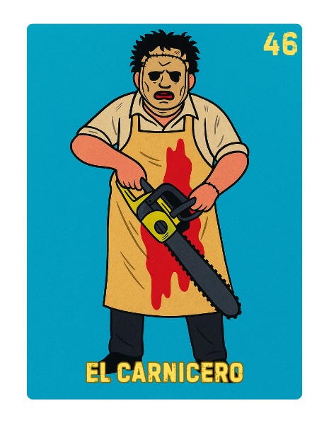 El Carnicero Spooky Lotería card