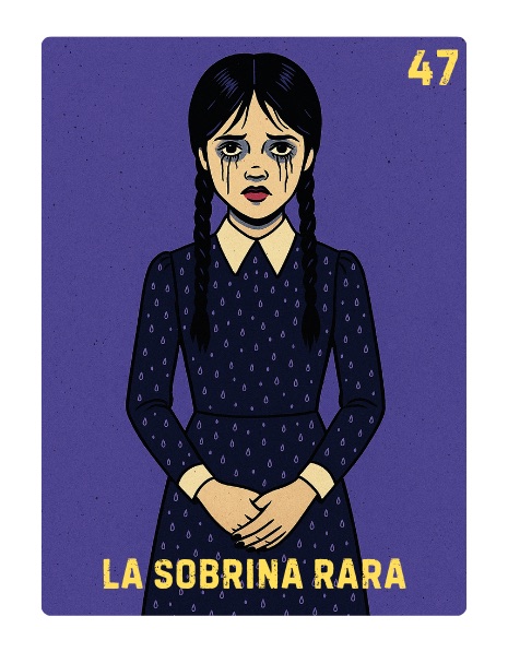 La Sobrina Rara Spooky Lotería card