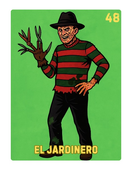 El Jardinero Spooky Lotería card